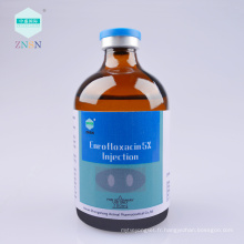 Pour la livraison rapide de prix Enrofloxacin 5% Injection